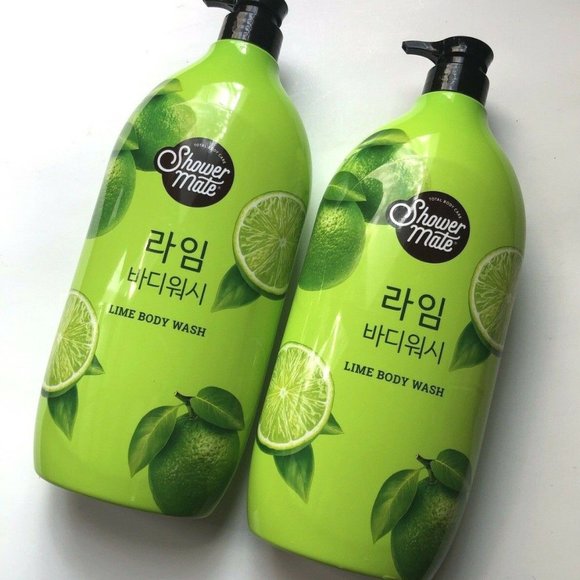Shower Mate Bath & Body Lot 2x New Korean Shower Mate Lime Body
